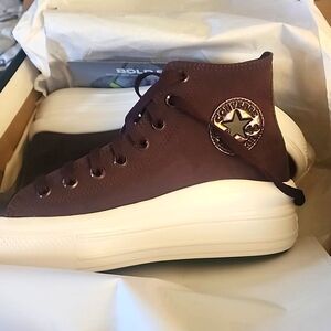 Women’s Chuck Taylor All Star High Move 'Diamond Metal - Black Currant'